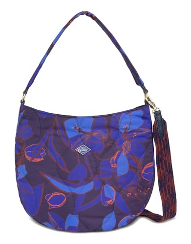 Bolso de hombro Oilily Molly Sketchy Flower Eclipse, azul casual