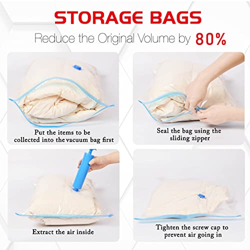 GrassVillage Vacuum Storage 6 Bags, 80x100cm - Image 3