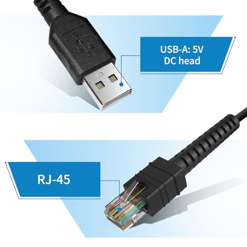 Câble USB blindé Zebra DS3678 de 2,1 m, conception robuste et stable - 3