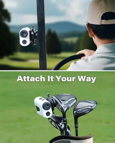 A2C Magnetic Range Finder Holder One-Lock Golf Rangefinder Mount with 3M Adhesive Adapter, 1s Lock & Release, Golf Course Accessories - Thumbnail 6