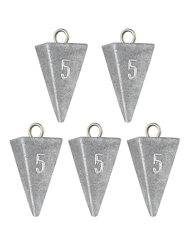 Poids de pêche en pyramide BLUEWING plomb de coulée précis 141,7g