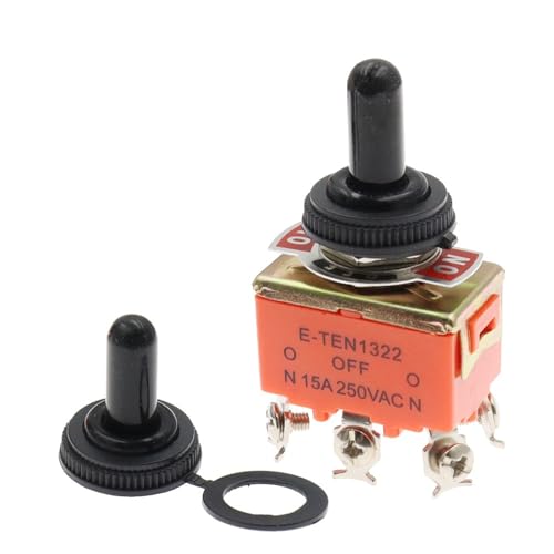 Interrupteur à bascule 3 positions E-TEN1322 pour sécuriser vos circuits 250V - 2