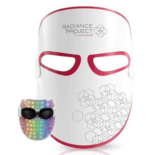 Mirabella 7-Color LED Facial Mask – Wireless & Rechargeable Facia...