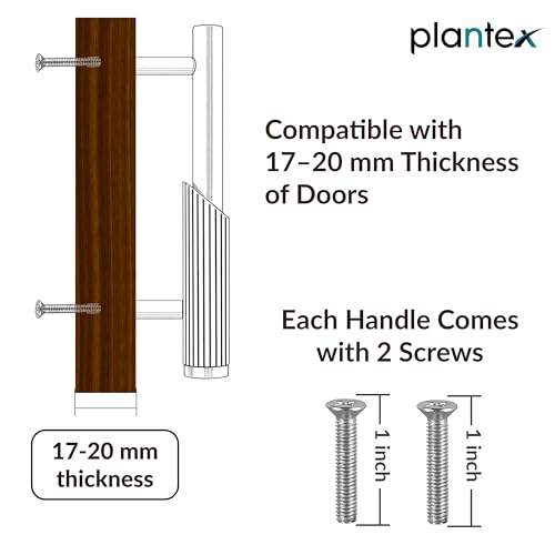Image of Plantex Stainless Steel & Aluminium Cabinet Handle /900mm Wardrobe Handle for Home /Cupboard Door Pull-Push Handles for Hotel /Office - Pack of 1 (DTC-3960, Rose Gold)