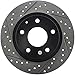 StopTech 127.45085R Sport Drilled/Slotted Brake Rotor (Rear Right), 1 Pack