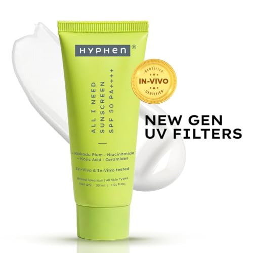 Image of Hyphen Glow & Protect Set |18% Brightening + 20% Collagen with 11% Mandarin 5% Niacinamide 2% PGA Face Serum 50ml & All I Need Sunscreen SPF50 PA++++ with Niacinamide, Kojic Acid, Kakadu Plum 30ml