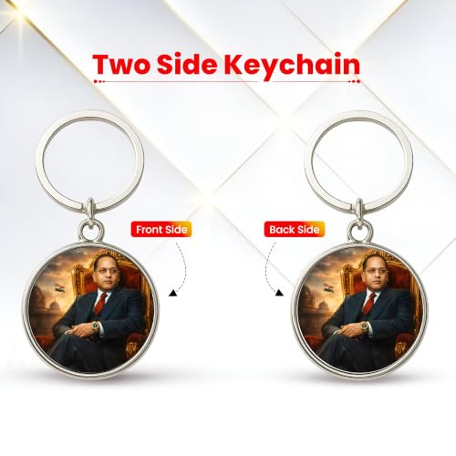 Image of MG | Protective Evil Eye /Spiritual Symbols /Om /Motivational Keychains | Double-Sided Metal Key Ring | Good Luck and devine Charm for Car, Bike, Home & Office
