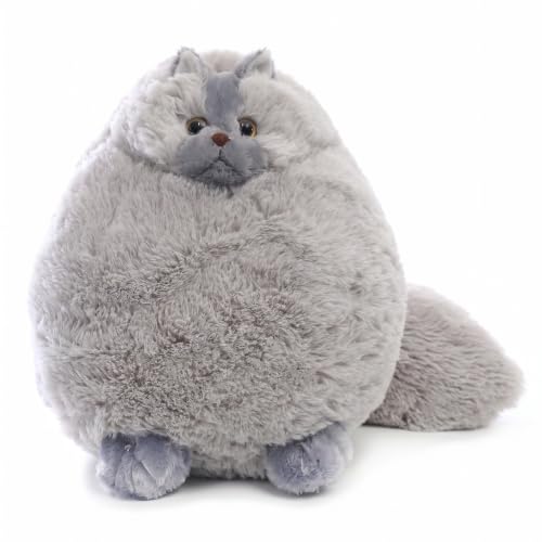Image of Winsterch Cat Plush Stuffed Animal Toy, 10-Inch Gray Stuffed Cat for Girls