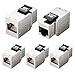Cable Matters UL Listed 5-Pack RJ45 Shielded Cat6 Keystone Jack in-Line Couplers in Silver
