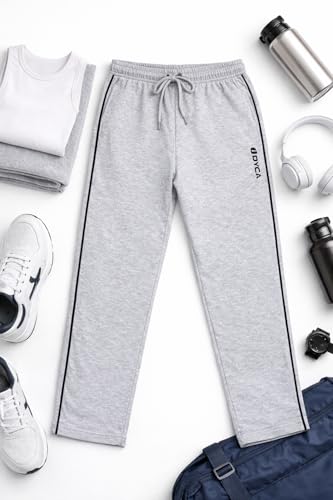 Image of DYCA by Bodycare Boys Cotton Solid Track Pant, Casual Regular Fit Joggers, Comfortable Activewear for Kids