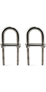 Bulloni A U M8 - 4 Pezzi 60x120 Mm In Acciaio Inox 304 Per Fissaggio Tubi E Applicazioni Industriali - Foto 12