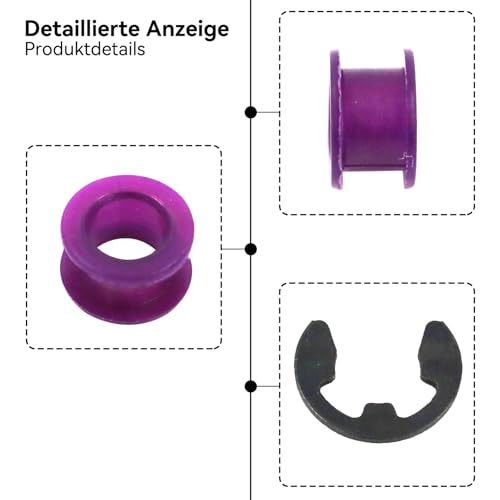 2X Seilzug Gummikabelbuchse für Schaltgestänge, passend für Suzuki SX4 2006-2024 Swift 2010-2024 – Ersatzteil Schaltgetriebe