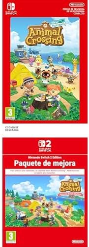 Animal Crossing: New Horizons | Paquete de mejora a la versión Nintendo Switch 2 - Código de descarga+Animal Crossing: New Horizons Estándar | Nintendo Switch - Código de descarga