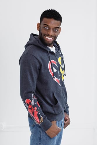 Sweat à Capuche Marvel Deadpool & Wolverine - Design Griffes De Wolverine - Taille Adulte 14+