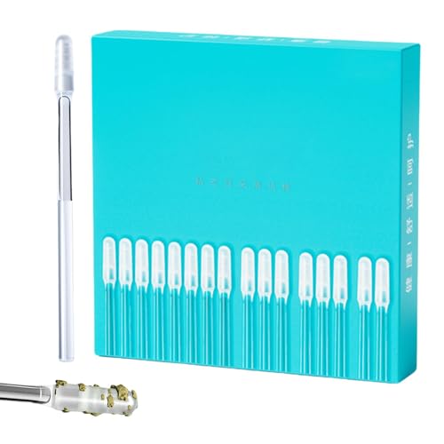 Herramienta de extracción de Cerume - 24 Pleasses Kit Ears | Orejas limpias flexibles | Herramienta de limpieza de palos para las orejas pegajosas | Herramienta adhesiva para l