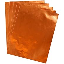 Hygloss Products Metallic Foil Paper for Arts and Crafts, Classroom Activities and Artists-Party or Holiday Decor-8.5" x 11" Copper-100 Sheets, Red Copper 100 Piece