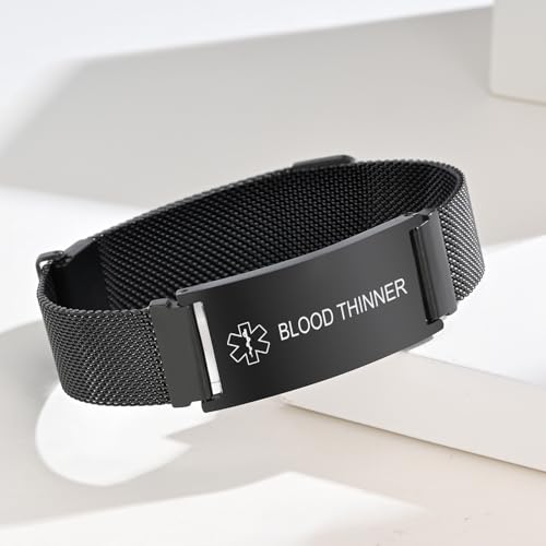 Pulsera médica ajustable VNOX para hombre y mujer miniatura 6