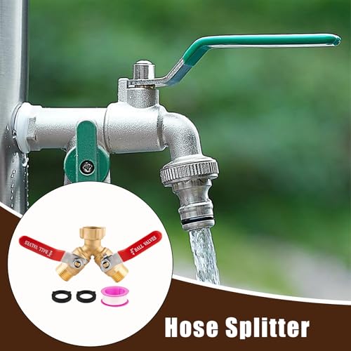 Diviseur de robinet 2 voies pour simplifier l'arrosage de la pelouse