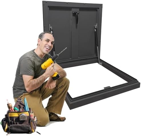 Heavy Duty Galvanized Steel Roof Hatch with Secure Locking System for Emergency Escape & Roof Access in Commercial and Residential Buildings