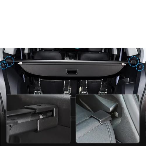 Couvercle de coffre rétractable pour Mitsubishi Outlander 2007-2012 plage arrière - 6