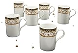 Serie Majestosa schwarz, Kaffeebecher Set 6-tlg. Sie erhalten hier ein wunderschönes, topaktuelles, 6-teiliges Kaffeebecher-Set, aus hochwertigem Qualitätsporzellan. Ein Geschirr aus europäischer Premiumproduktion und eine super Kaufentscheidung! Selbstverständlich spülmaschinenfest und mikrowellengeeignet.