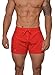 YoungLA Men's Bodybuilding Lift Shorts Medium All Red