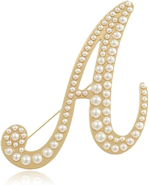 Letter Pins Initial Brooches