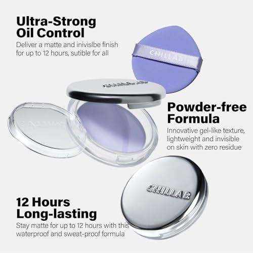 Chillab Signature Trio Set Limited Edition Gift Box with Lavender Matte Powder (10g New Packaging & 5g Travel Size Exclusive), Long-Lasting Oil Control, Non Powdery, Translucent, & Him