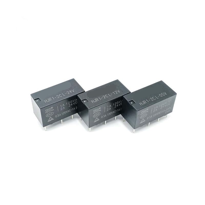 POWTAXBJGD 10PCS Relay HJR1-2C-L-12V/05V/24V Replaces G5V-2-12VDC(HJR1-2C-L-12V)