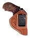 Inside The Waistband Leather Holster for Ruger LCR 38 Special 2" Barrell. IWB Holster with Clip Conceal Carry. Brown Right Hand.