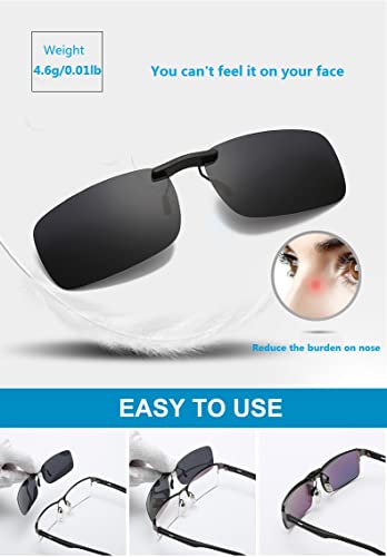 Flydo Polarized Clip Sunglasses For Prescription Eyeglasses-Clip On Sunglasses #TOP2