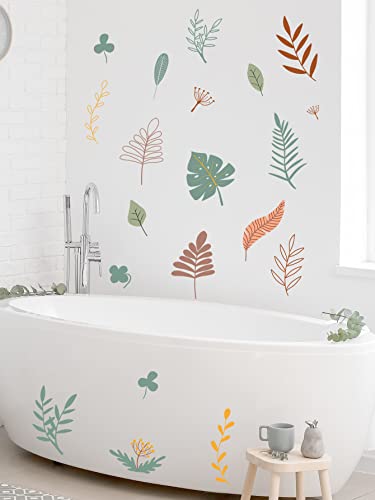 Romolive Wall Decals Peel And Stickers Country Leaves Wall Stickers Plant Pattern Stickers For Kids #TOP1