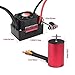 GIXCEL Surpass Hobby 3660 Brushless Motor with 60A ESC Combo, Waterproof Motor ESC for 1/10 RC Cars Trucks Upgrades (3500KV)