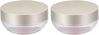 2pcs Loose Powder Container Case Plastic Reusable Portable Makeup Box | Eye Shadow and Blusher, Lightweight for DIY Tools and Travel, Skin Friendly Design, Female Gift