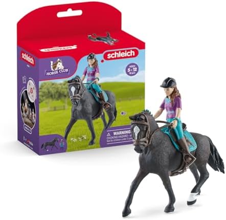 Bild von SCHLEICH Horse Club | Lisa & Storm 42541 | bewegliche Mädchenfigur | mit Pferde Zubehör | tolles Geschenk für Mädchen und Jungen | Pferde Spielzeug ab 5 Jahren | 10 Teile | exklusiv bei Amazon