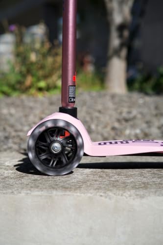 Maxi micro™ Deluxe Pro LED | Das ORIGINAL | Kinder Roller ab 5 Jahren | Premium Kinderroller von 5-7 Jahre | Lenker h&ouml;henverstellbar | Kickboard Scooter | 5 6 7 Jahre (Rose)