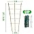 SWANGSA 6 Pack Bamboo Trellis 24 Inches for Climbing Plants, Fan-Shaped Bamboo Plant Trellis Cucumber Tomato Trellis with 50pcs Twist Ties for Outdoor and Indoor Potted Plants