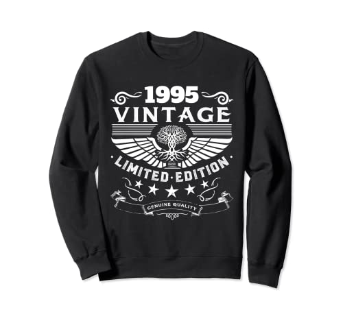 Camiseta vintage 1995 para mujer, edición limitada, cumpleaños 1995 Sudadera