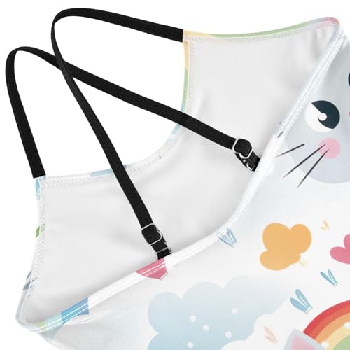 Rainbow Cat Girls One Piece Swimsuit Beach Swimwear 208503154
