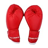 Boxing Gloves Children, Children Box Gloves Boxing Gloves for Young Girls, for Muay Thai Kickboxing Sandbag Box Bag Martial Arts Training (Red Gloves and anthurium)