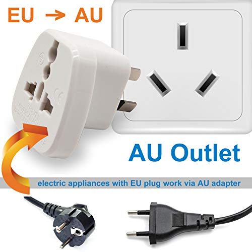 image for DentJet Travel Adapter for Australia/New Zealand with Safety Shutter a