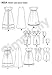 Simplicity Patterns Babies' Christening Sets with Bonnets Size: A (XXS-Xs-S-M), 8024
