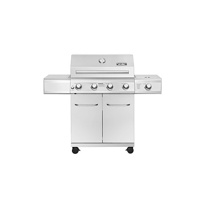 Monument Grills Larger 4Burner Propane Gas Grill Stainless Steel Heavy