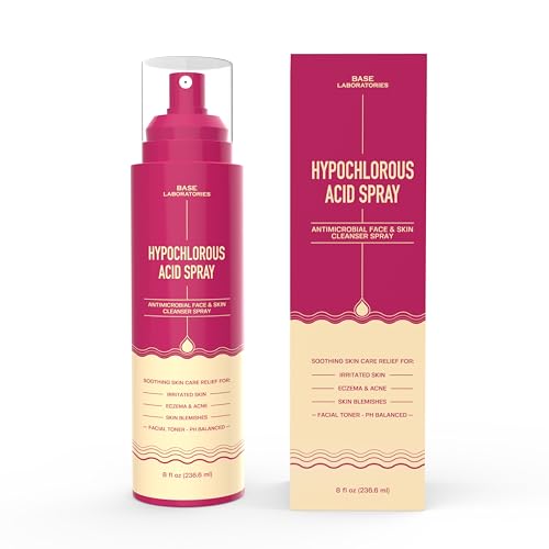 BASE LABORATORIES Hypochlorous Acid Spray | Hautheilung bei Wunden | Sprühlösung zur Wundversorgung, Tattoo- Und Piercing-nachsorge | Hypochlorous Acid | 240ml