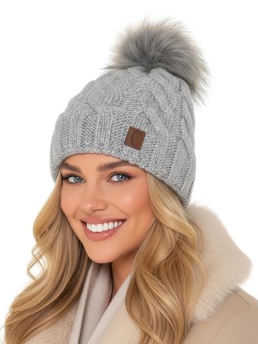 Bonnet d'hiver avec motif torsadé pour homme et femme taille unique stretch