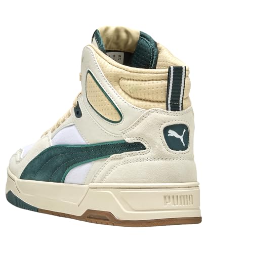 Image of PUMA Mens Rebound Break Mid Retro Run Lace Up Sneakers Shoes Casual - Green