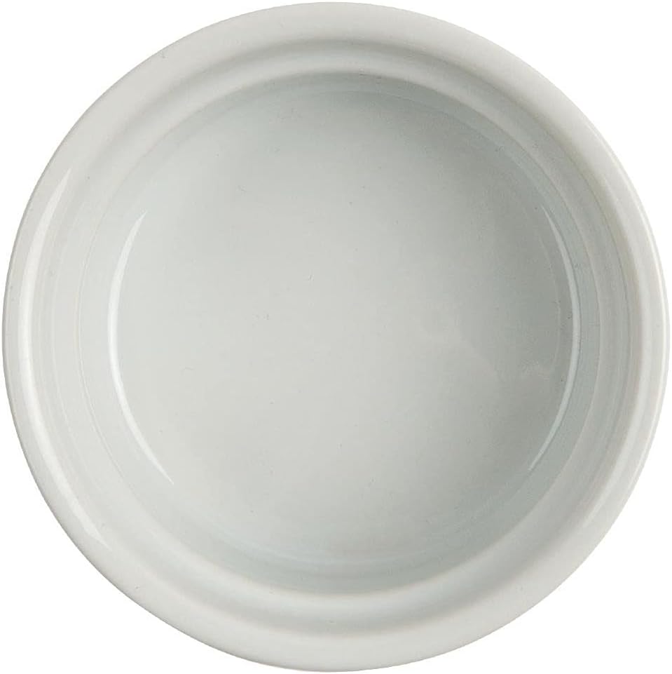 Ramekin 85mm (3.35") diameter. Box quantity 12.
