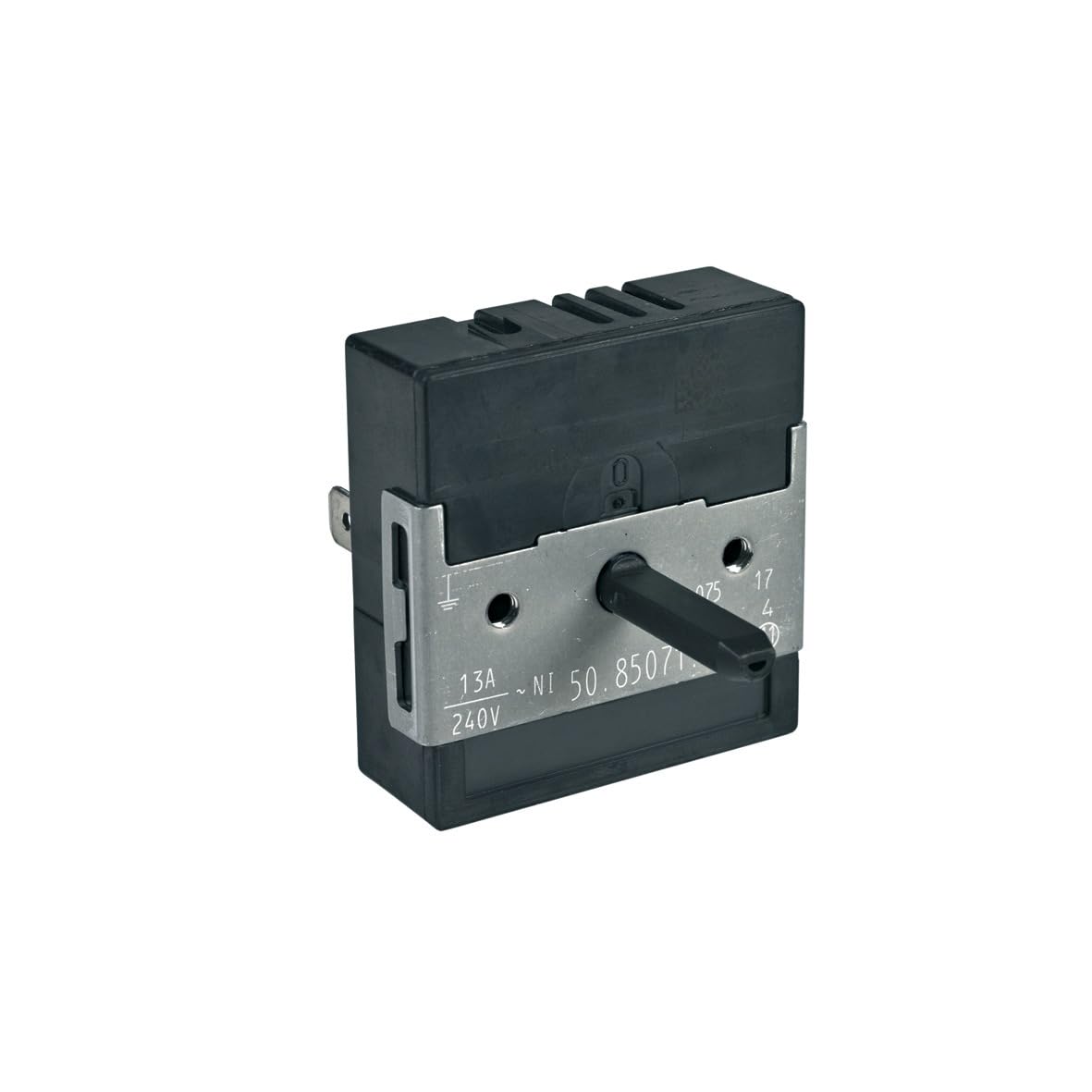 easyPART Kompatibel/Ersatz für Electrolux 14001334001/7 Kochplattenschalter Zweikreis Energieregler rechtsdrehend 240V Kochfeld Herd AEG 140013340017 EGO 50.85071.000 stufenlose Regulierung passend
