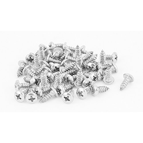 Tornillo autorroscante Phillips 4.8mm x 13mm acero inox 50 pzs