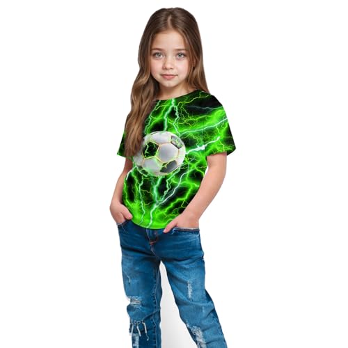 Tie Dye Shirt Kids Neon Shirts for Boys Girls Crewneck Short Sleeve Tee 6-16 Years4